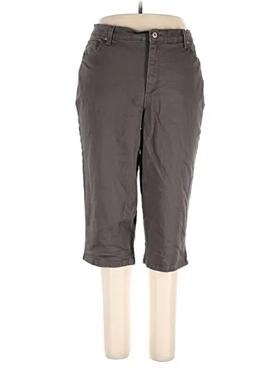 Pre-owned Gloria Vanderbilt Casual Pants In Gray