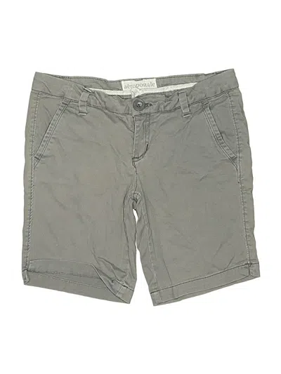 Pre-owned Aéropostale Khaki Shorts In Gray