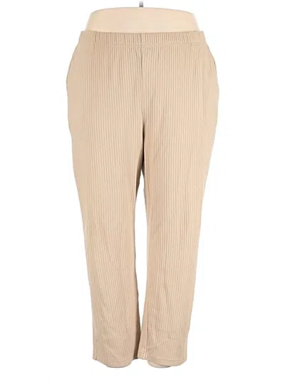 Pre-owned Woman Within Casual Pants In Brown