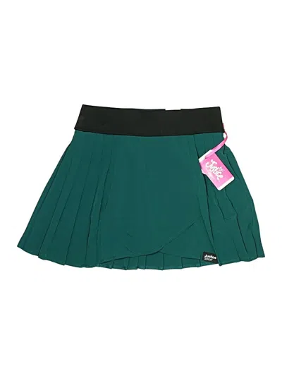Pre-owned Justice Kids' Active Skirt In Green