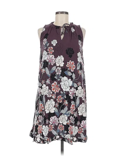 Pre-owned Ann Taylor Loft Casual Dress In Purple