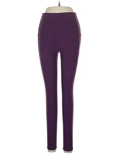 Pre-owned Skechers Active Pants In Purple