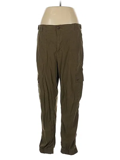 Pre-owned By Anthropologie Cargo Pants In Green