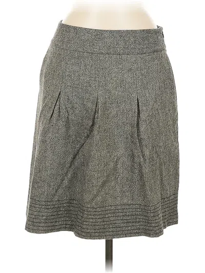 Pre-owned Ann Taylor Factory Casual Skirt In Gray