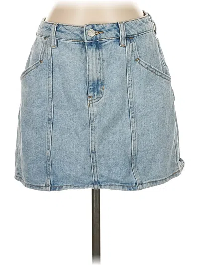 Pre-owned Pacsun Denim Skirt In Blue