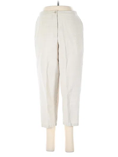 Pre-owned Liz Claiborne Linen Pants In White