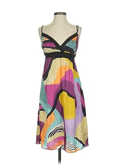 Pre-owned Matty M Cocktail Dress In Yellow