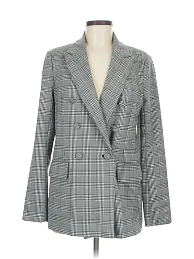 Pre-owned Forever 21 Blazer Jacket In Gray