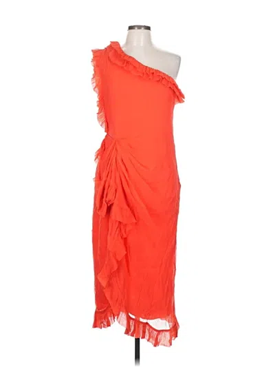 Pre-owned J.crew Collection Cocktail Dress In Orange