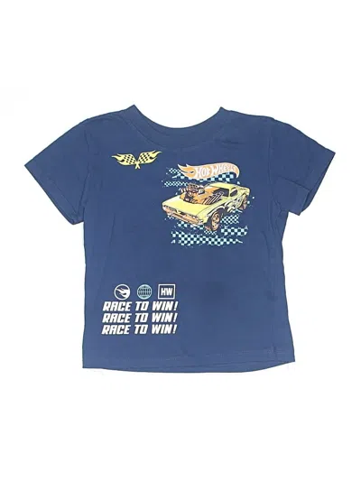 Pre-owned Hot Wheels Kids' Short Sleeve T-shirt In Blue