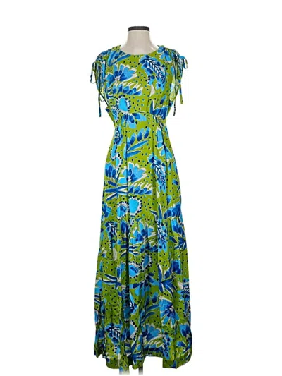 Pre-owned Maeve By Anthropologie Casual Dress In Green