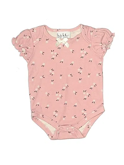 Pre-owned Nicole Miller Babies' Short Sleeve Onesie In Pink