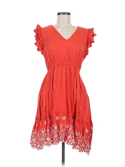 Pre-owned Solitaire Casual Dress In Red