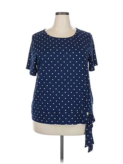 Pre-owned Talbots Short Sleeve T-shirt In Blue