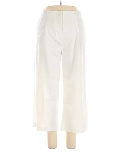 Pre-owned Larry Levine Casual Pants In White