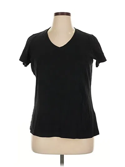 Pre-owned St. John's Bay Short Sleeve T-shirt In Black