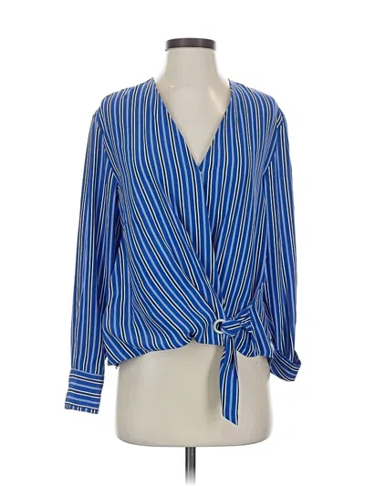 Pre-owned Rag & Bone Long Sleeve Blouse In Blue