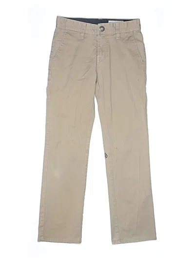 Pre-owned Volcom Kids' Khaki Pant In Brown