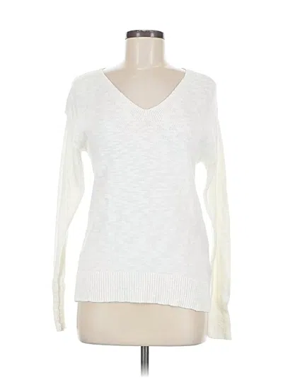 Pre-owned Gap Pullover Sweater In White