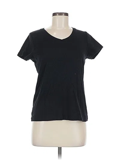 Pre-owned St. John's Bay Short Sleeve T-shirt In Black