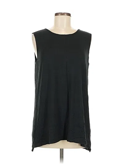 Pre-owned Jjill Sleeveless T-shirt In Black