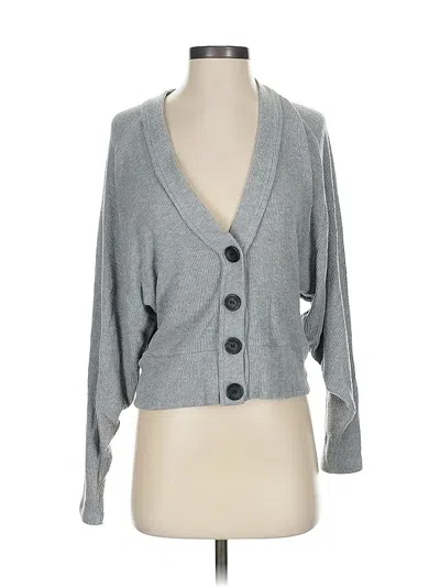 Pre-owned Enza Costa Cardigan Sweater In Gray