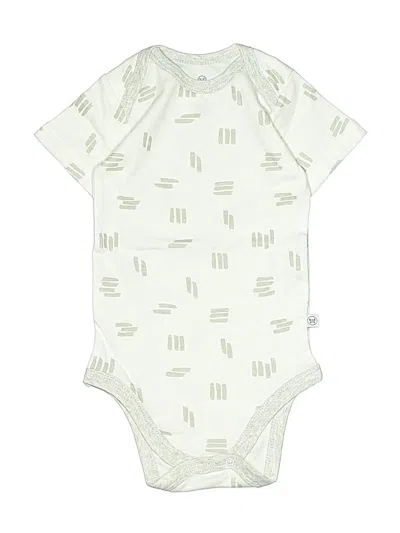 Pre-owned Honest Baby Clothing Babies' Short Sleeve Onesie In Green