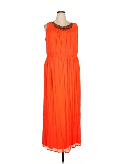 Pre-owned Agb Cocktail Dress In Orange