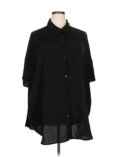 Pre-owned Treasure & Bond 3/4 Sleeve Blouse In Black