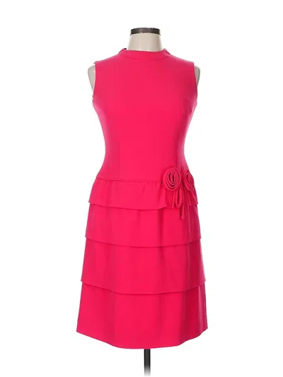 Pre-owned Teri Jon Cocktail Dress In Pink
