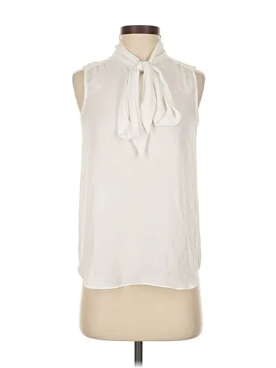 Pre-owned J.crew 365 Sleeveless Blouse In White