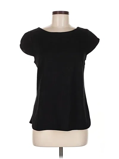 Pre-owned Ck Bradley New York Short Sleeve Top Black Boatneck Tops