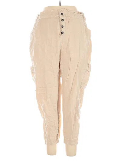 Pre-owned Amadi Linen Pants In Brown