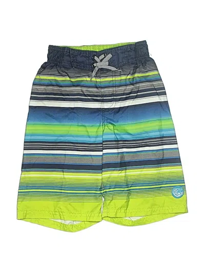 Pre-owned Zeroxposur Kids' Rash Guard In Green