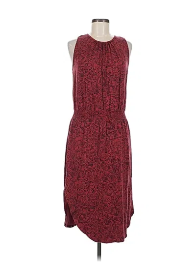 Pre-owned Garnet Hill Casual Dress In Burgundy