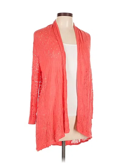 Pre-owned Roz & Ali Cardigan Sweater In Orange