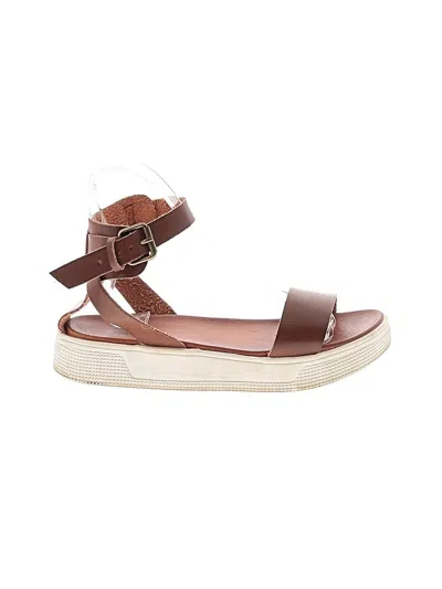 Pre-owned Mia Sandals In Brown