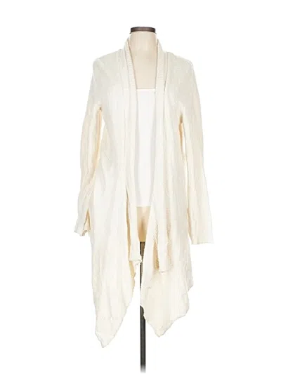 Pre-owned Chico's Cardigan Sweater In White