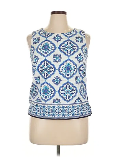 Pre-owned Talbots Sleeveless Blouse In Blue