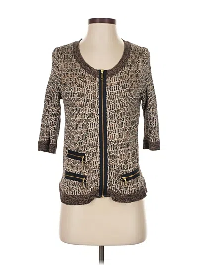 Pre-owned Minnie Rose Cardigan Sweater In Brown