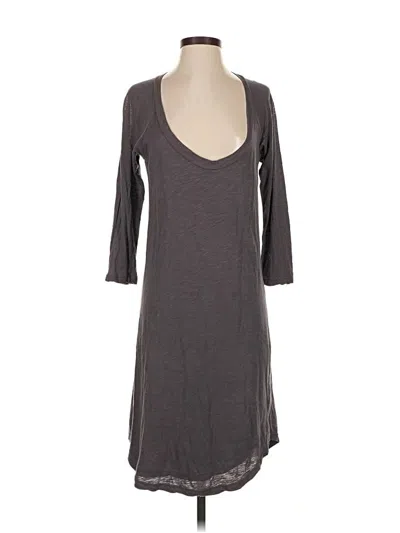 Pre-owned James Perse Casual Dress In Gray