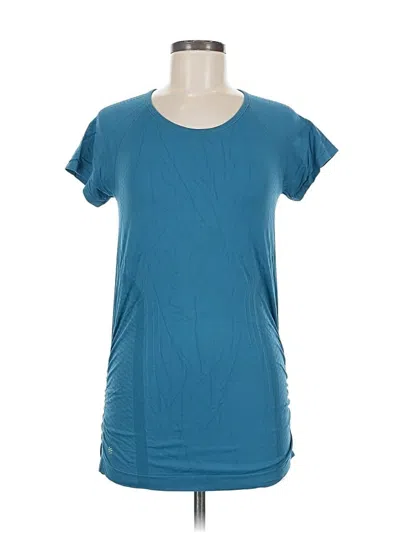 Pre-owned Athleta Short Sleeve T-shirt In Blue