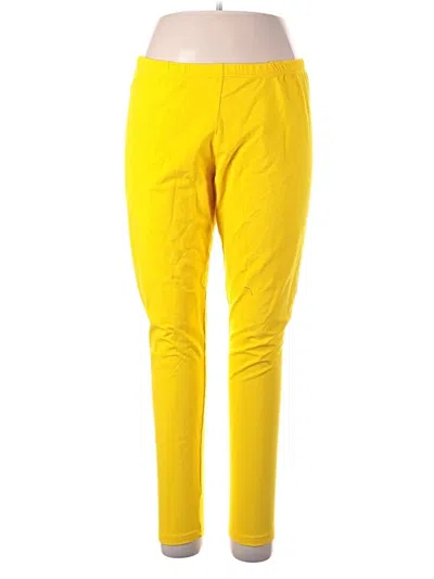 Pre-owned Stretch Is Comfort Casual Pants In Yellow