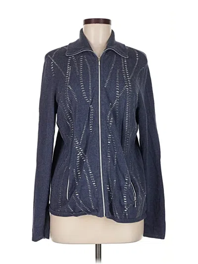 Pre-owned Chico's Cardigan Sweater In Blue