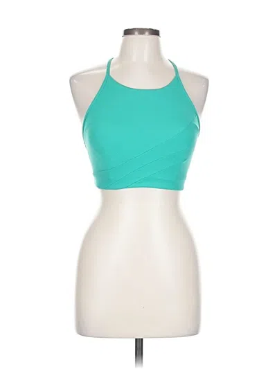 Pre-owned Lululemon Athletica Tank Top Green High Neck Tops