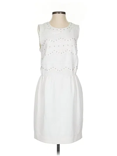 Pre-owned Sandro Cocktail Dress In White