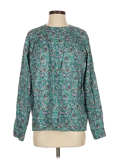 Pre-owned Ba&sh Long Sleeve Blouse In Blue