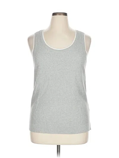 Pre-owned Lands' End Pullover Sweater In Silver