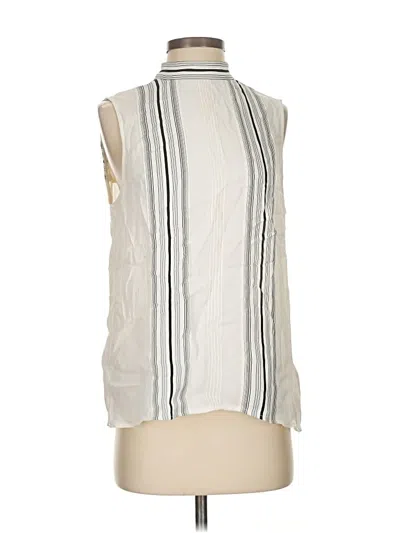 Pre-owned Reiss Sleeveless Blouse In White