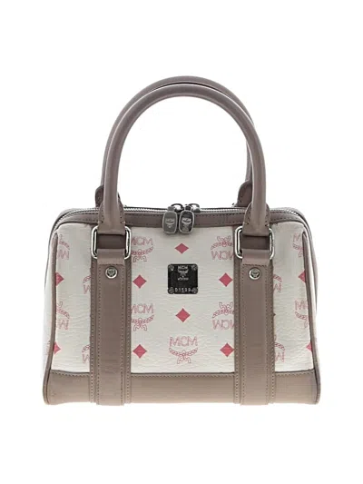 Pre-owned Mcm Satchel In Brown